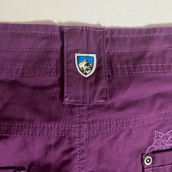 Kuhl Purple Capris with Straight-Leg Design